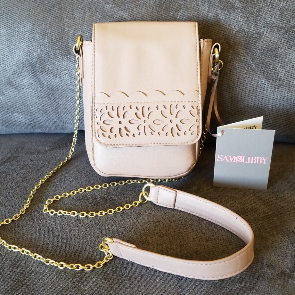 Sam & Libby crossbody small handbag Blush BNWT